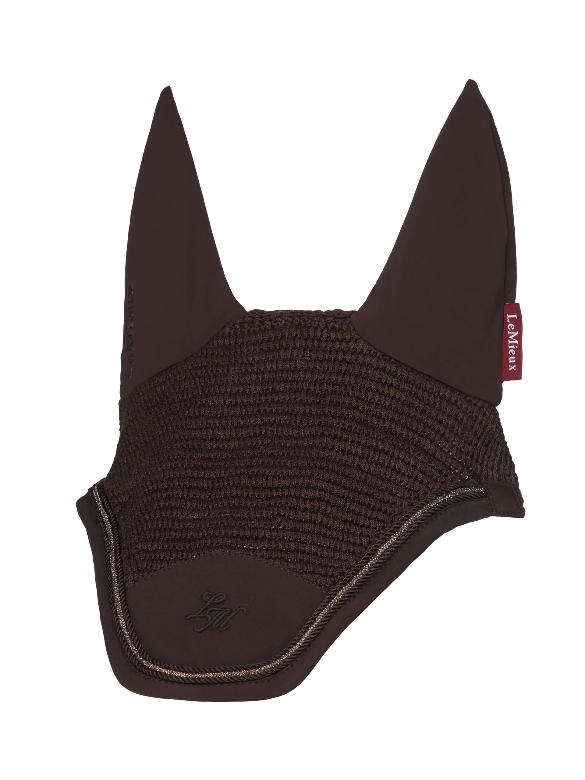 LeMieux Brilliance Fly Hood - Add Some Sparkle - Espresso - L
