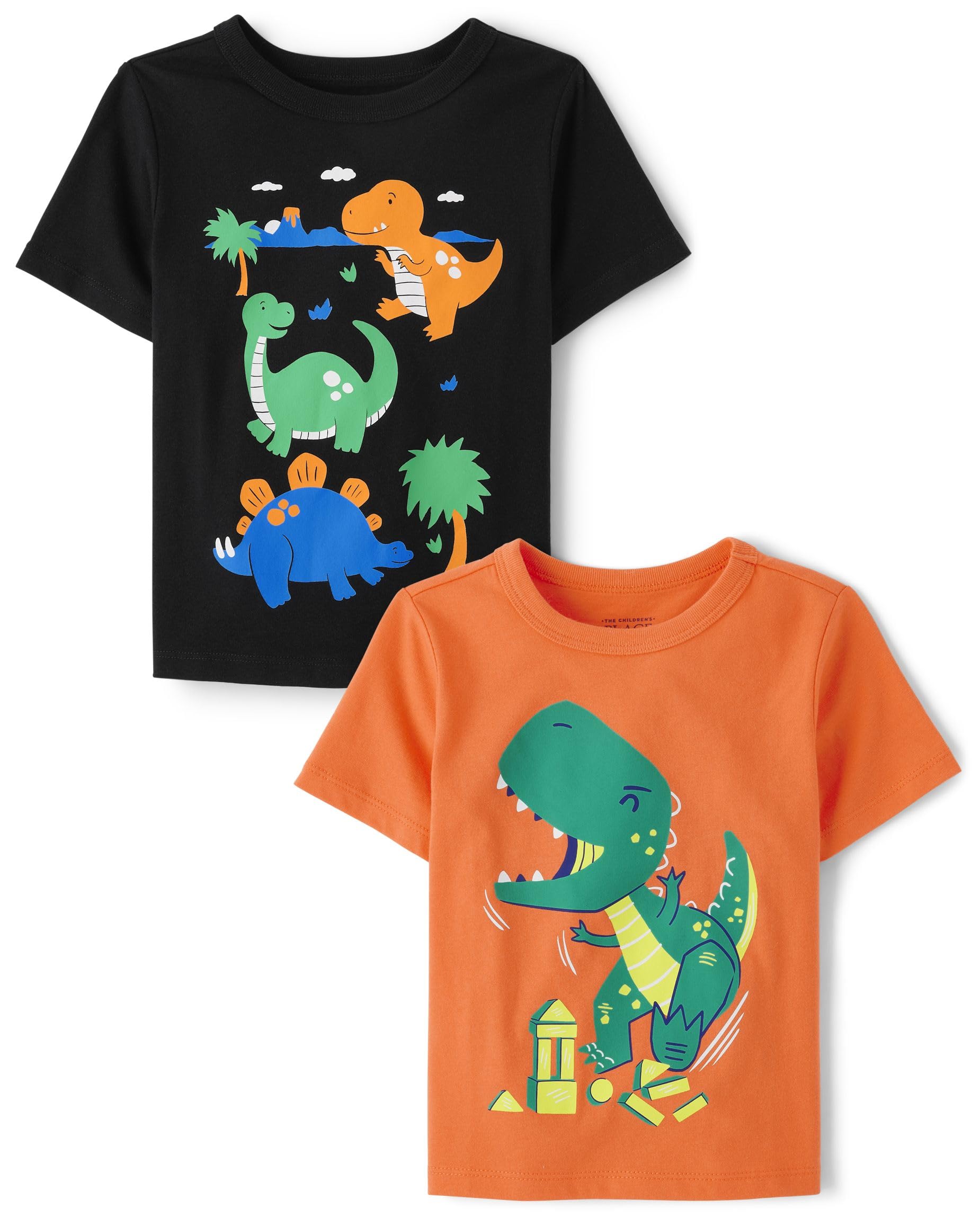 The Children's Place Baby Boys Dinos Short Sleeve Graphic T Shirt