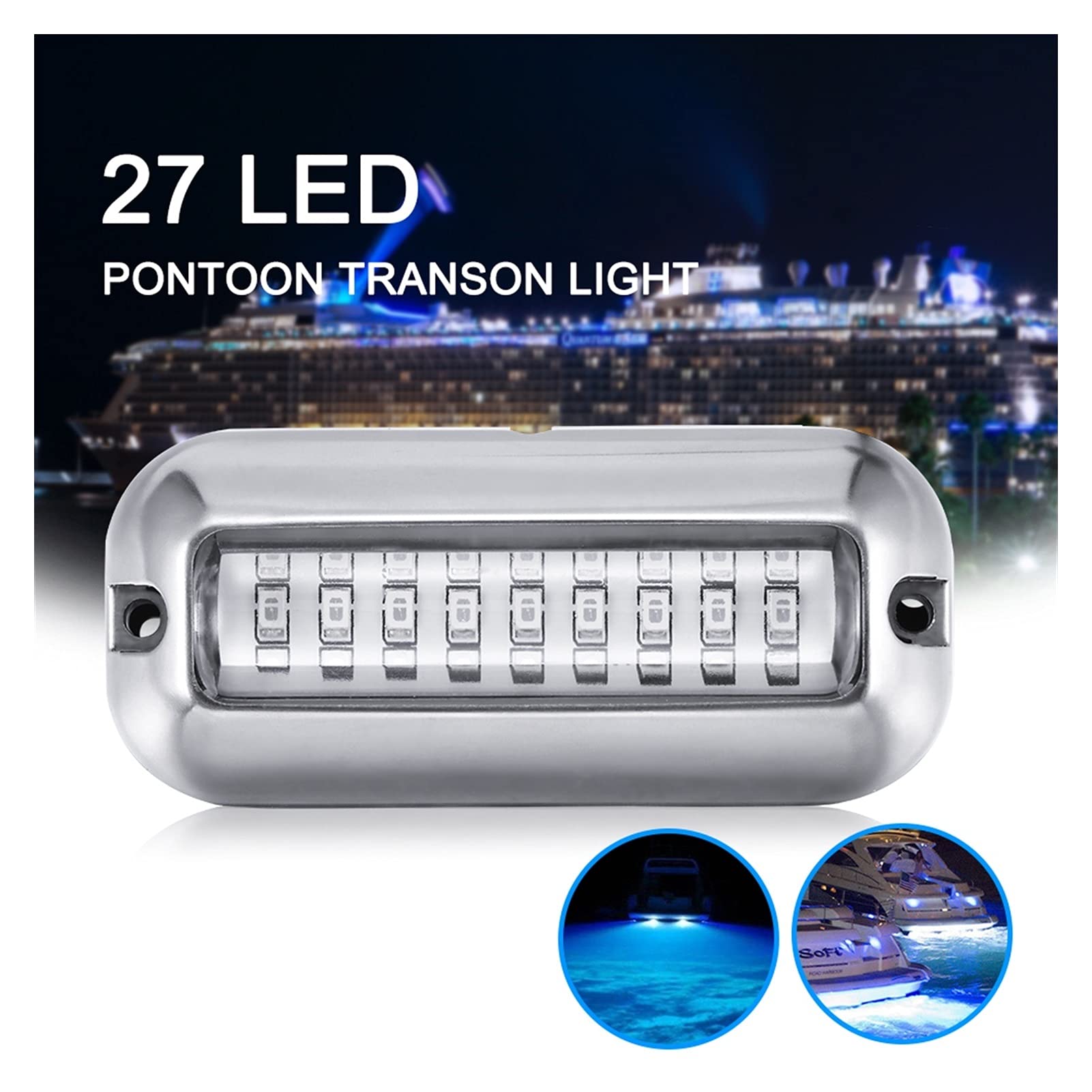 Luci di Navigazione 2.7°12V.PONTOOM TRACCUPA della Barca SUBACQUA Pontoon Pontoon Barche Accessori Barca Acciaio Inossidabile in Acciaio Inossidabile Acciaio in Acciaio in Acciaio Marine IP68