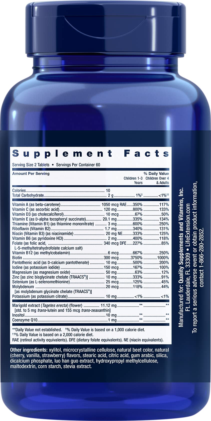 Life Extension Children's Formula Mix, 120 Chewable Tablets — Amazon image 2