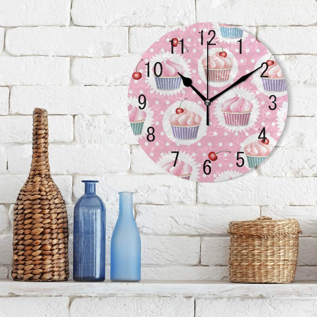 Orologio Da Parete In Acrilico Tondo Mito Greco Prometeo: Silenzioso E Decorativo Per Soggiorno O Cucina - 2