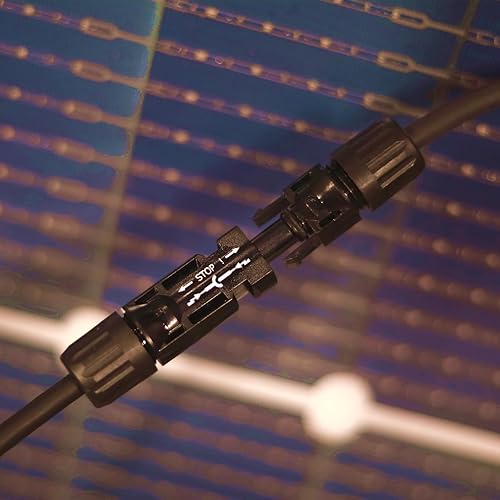 Miniatura 8 de H-Pro Cables solares fotovoltaicos prémium de 5 pies 10 AWG con conectores MC4 macho y hembra, 7 hebras de cobre2000 V, doble aislamiento y