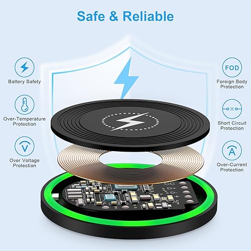 Miniatura 4 de Cargador inalámbrico Android Pixel 10 de 15 W rápido para Google Pixel 1010 Pro10 Pro XL10 Pro Fold9a9 Pro X Fold8a8 Pro, Samsung Galaxy S25