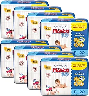 Fralda Turma da Monica Baby Jumbinho P 160 Unidades