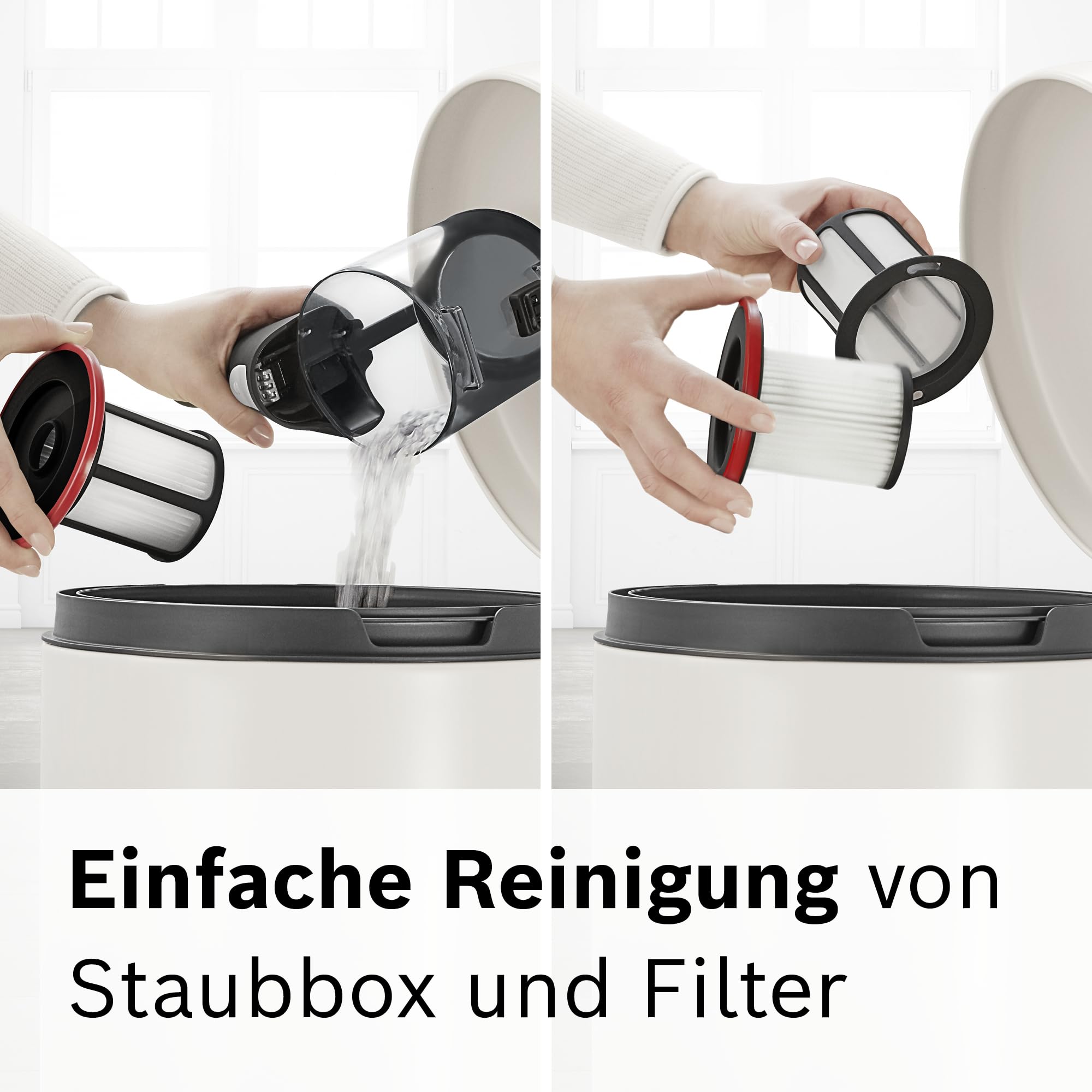 Bosch Akku-Staubsauger Unlimited Serie 6 BKS6111P, kabelloser Handstaubsauger, beutellos, leicht, Hygiene-Filter, 10 Jahre Motorgarantie, hohe Saugleistung, Lange Laufzeit, alle Bodenarten, blau
