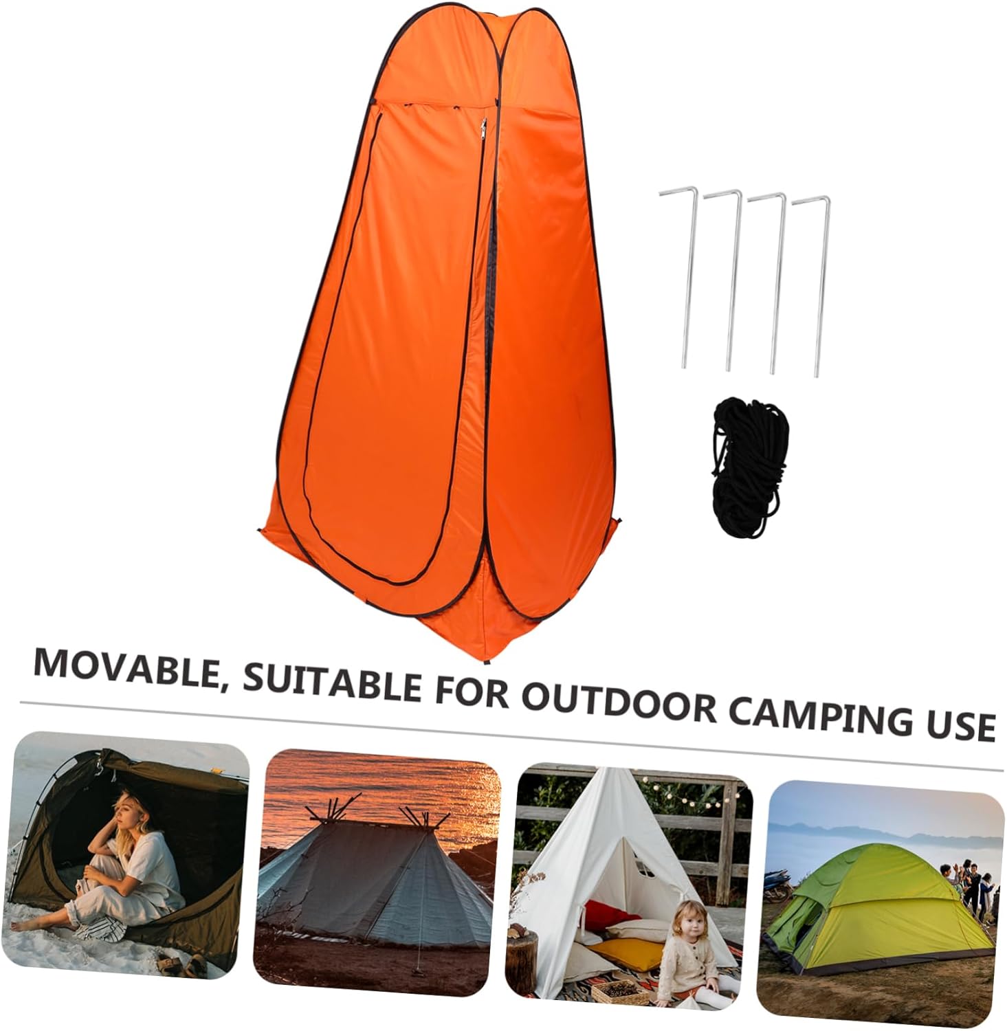 HANABASS 1Pc Portable Changing Tent Instant Pop Up Bathing Shelter for Camping Fishing and Outdoor Privacy Durable Sturdy Design for Changing Clothes and Bathing Person