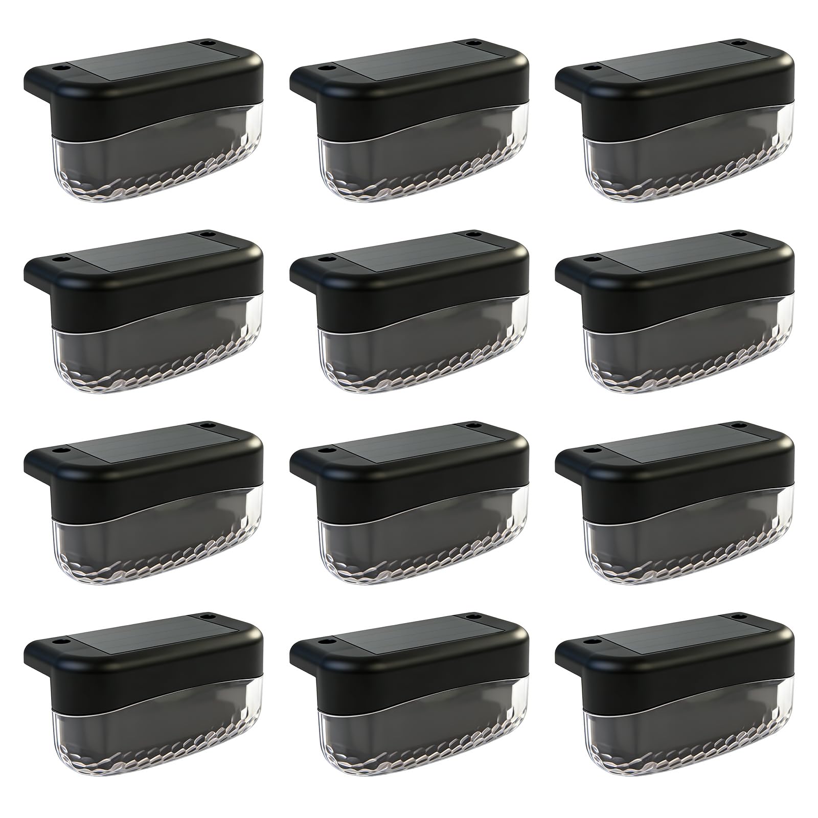 CREECHWA Luces Solares Exterior LED para Jardín y Terraza - 16 Pack de Lámparas Solares para Escaleras, Vallas y Patios, Impermeable, Encendido Automático, Blanco Frío, Instalación Fácil sin Cables — view 7