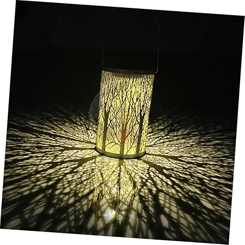 Miniatura 7 de Housoutil Linterna colgante solar lámpara de mesa linterna decorativa de césped faroles LED faroles al aire libre faroles solares decorativos