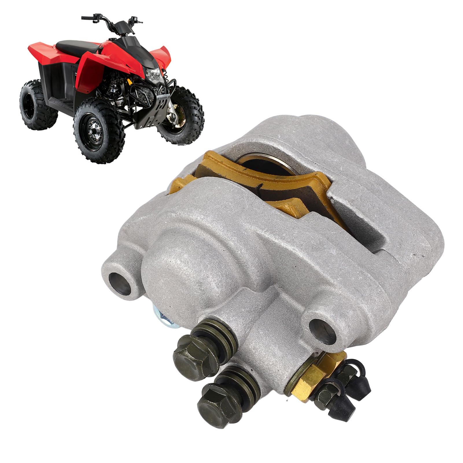 Zacisk Hamulca Tylnego z Klockami Hamulcowymi 1910449 Zacisk Tylnego Hamulca Tarczowego Metalowy Zamiennik dla Magnum Scrambler Sport Trail Boss Xpedition Xplorer