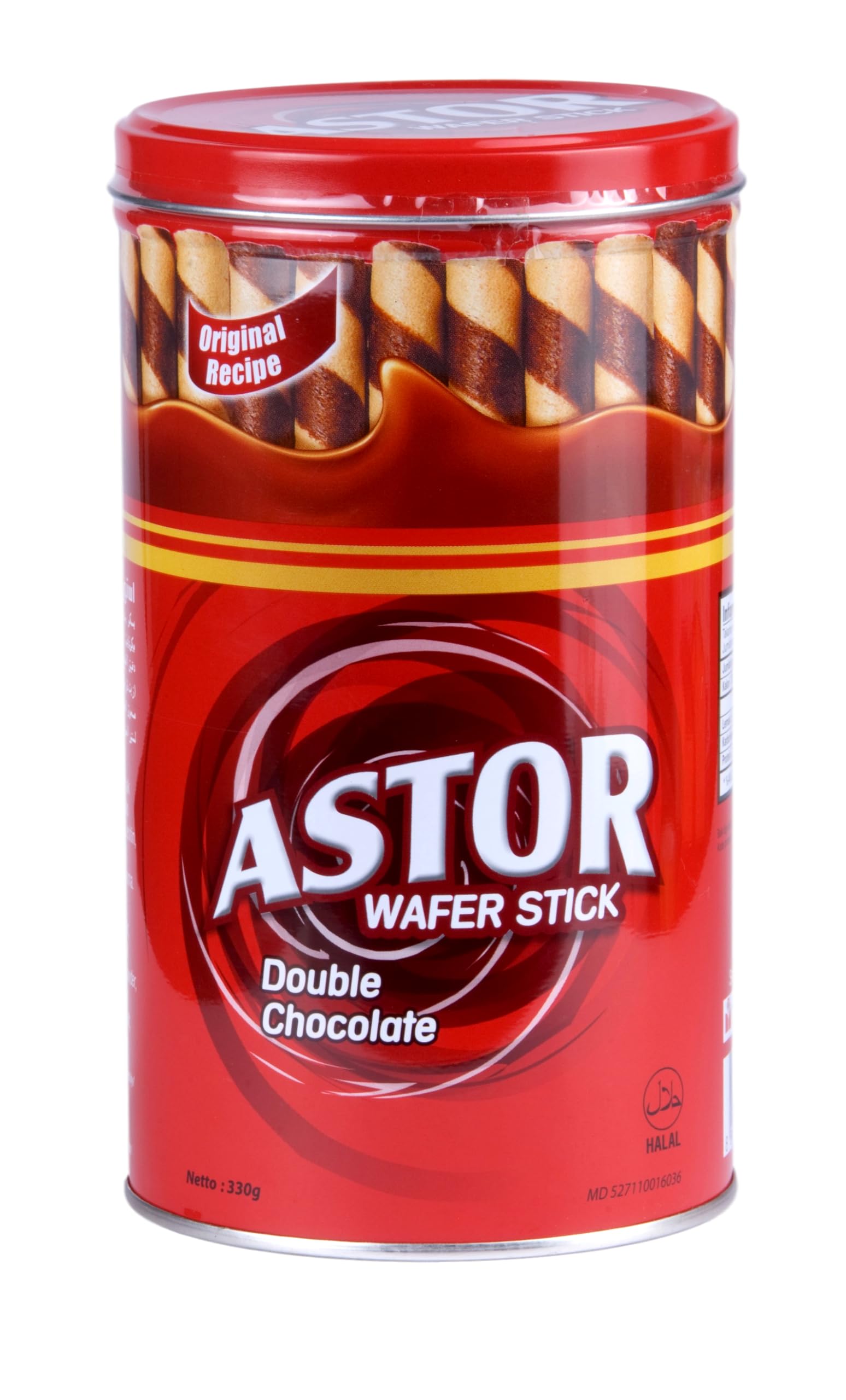 Chocolate Wafer Rolls Stick, 330g Can, Crispy, Creamy & Delicious Snack, Perfect for Gifting & Anytime Treats