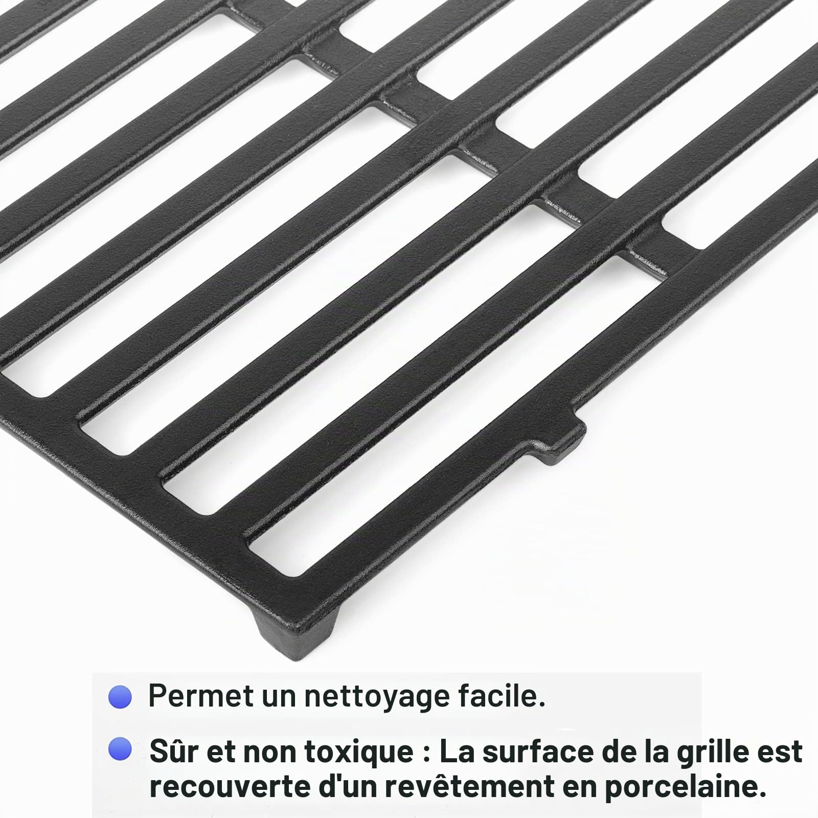 Grille de Cuisson pour Weber Spirit 300 Series 310 E310 320 S310 S320 (boutons de commande avant) pièces de rechange en fonte pour Genesis 1000-5000 Silver Gold
