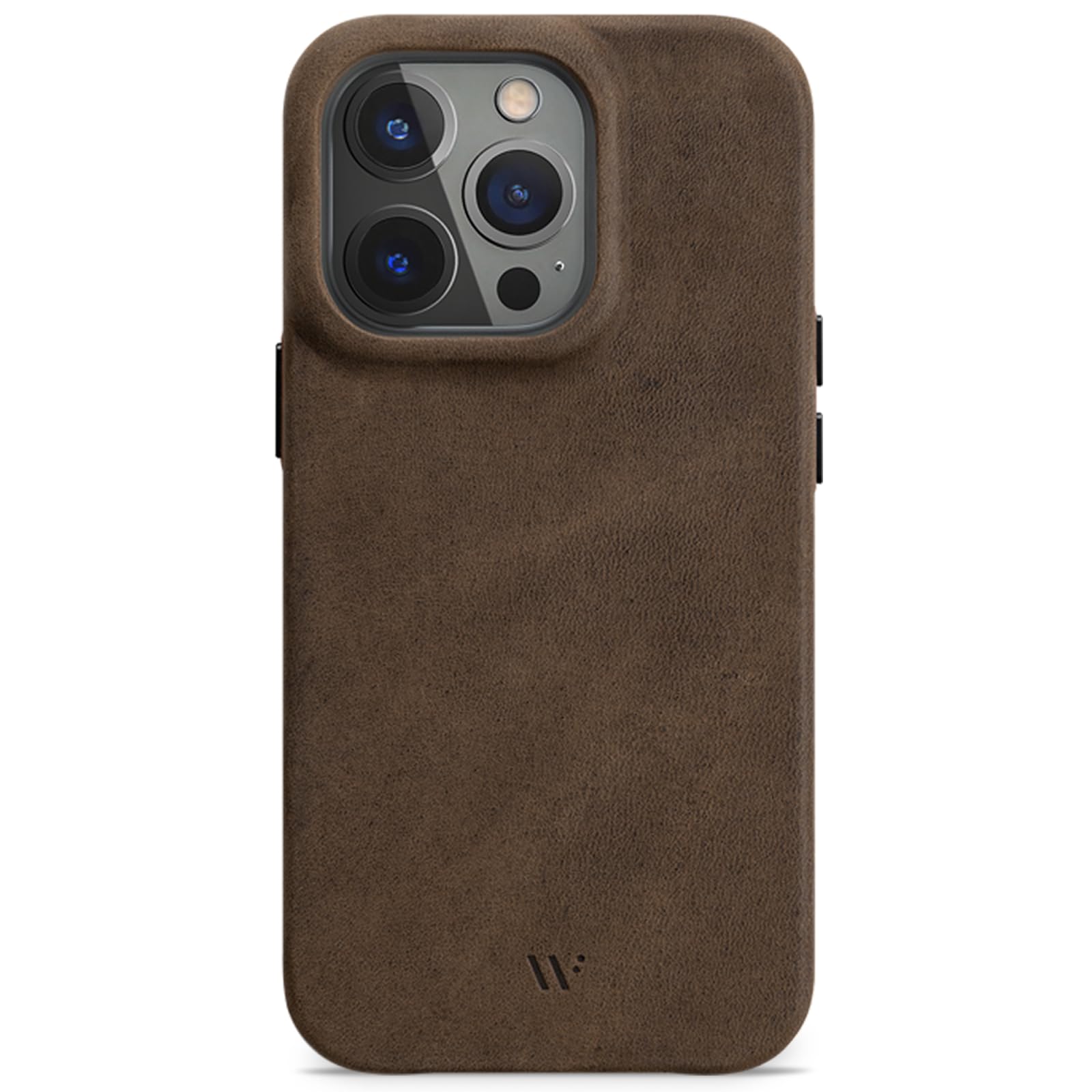 WIIUKA Funda para iPhone 14 Pro Max, Piel de Alemania Extrafina, Premium para Teléfono Móvil, Qi, Marrón Vintage