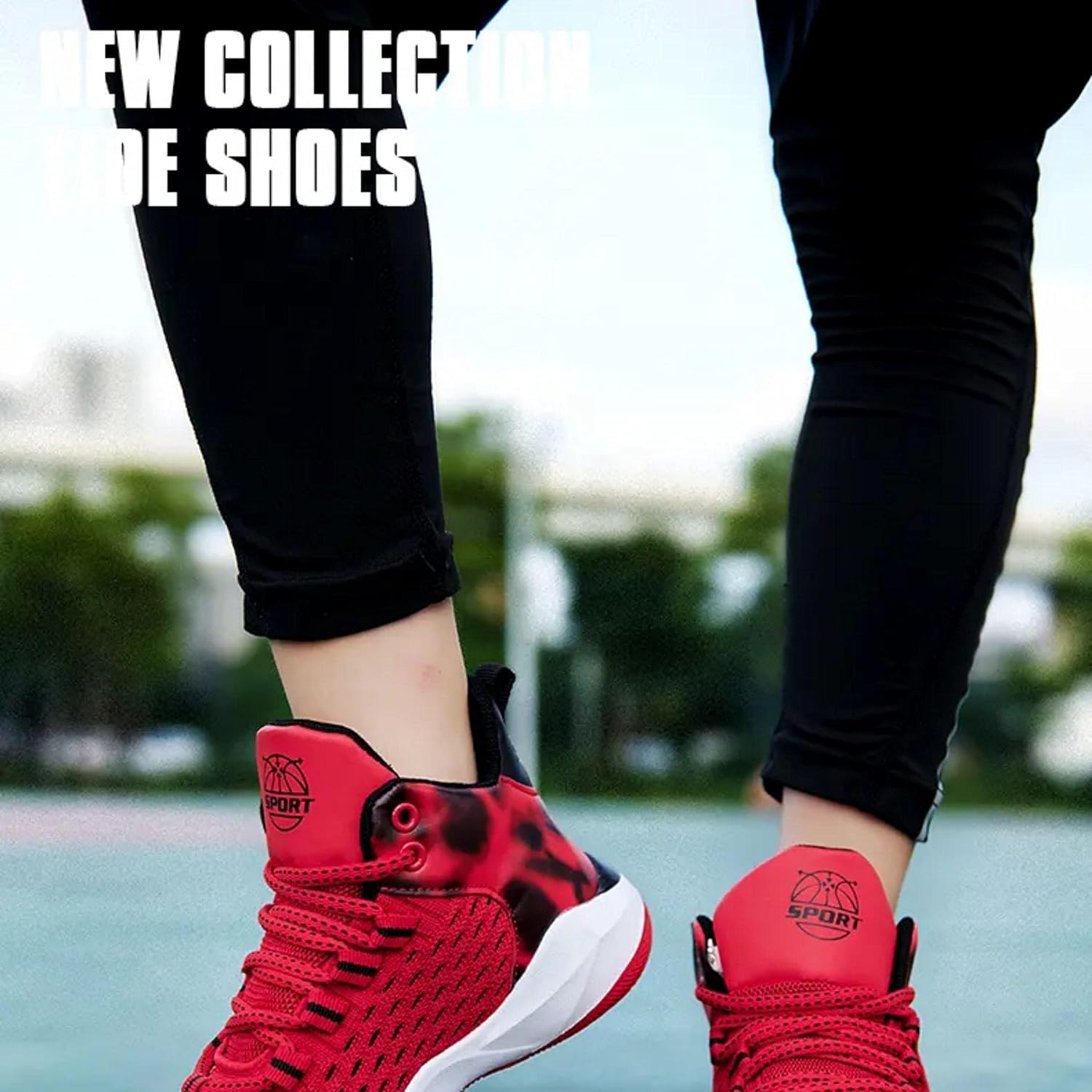 Zapatillas de Baloncesto para Niños Moda Calzado de Baloncesto para Niño Zapatillas Aire Libre Deportivas Calzado Deportivo para Correr Ligeras Zapatos de Running
