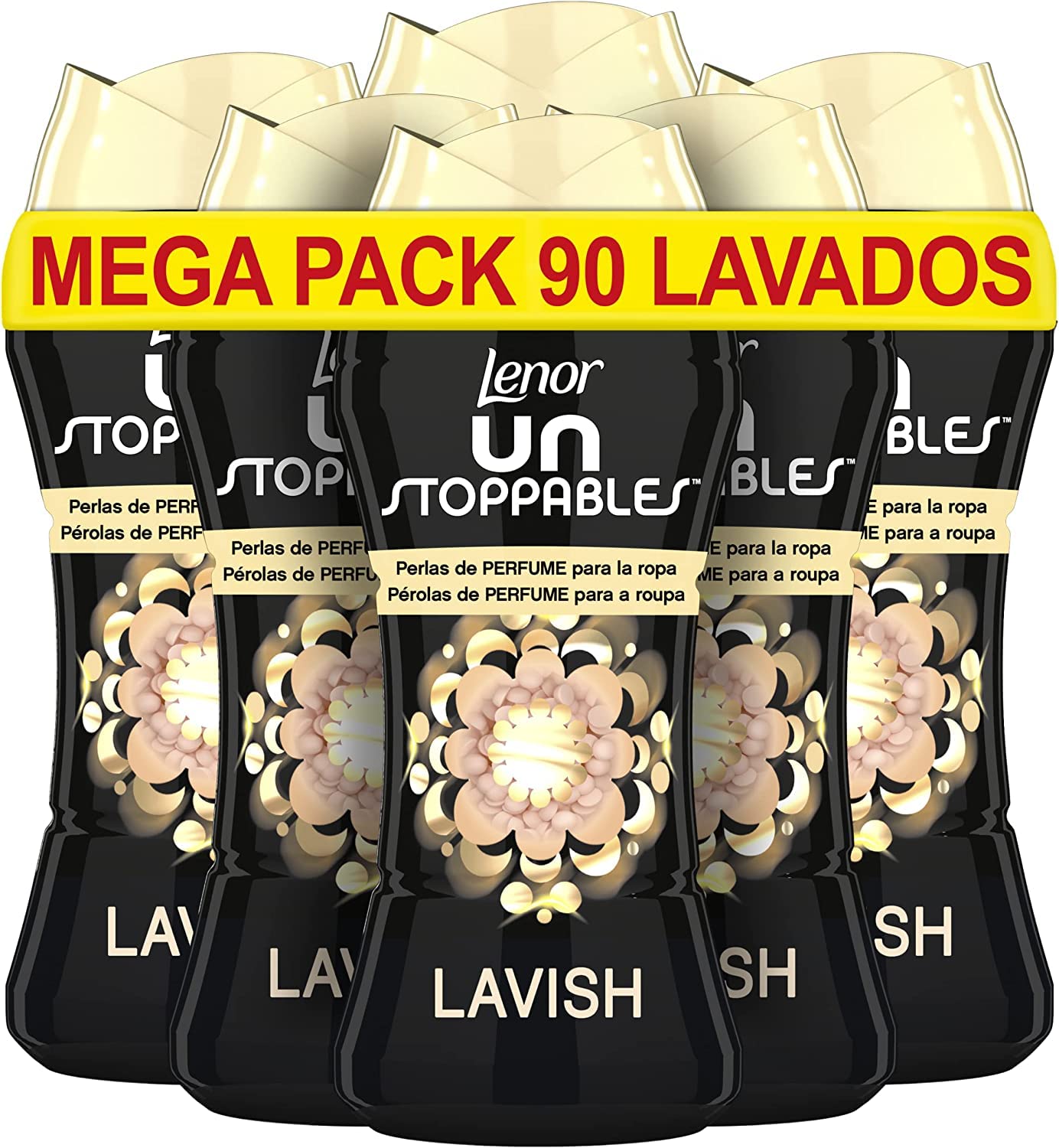 LENOR, Unstoppable Perfume Beads for Clothes, 90 Washes, Lavish Fragrance, 6 x 210 g A.I.S.E. Charter for Sustainable Cleaning A.I.S.E. Charter for Sustainable Cleaning