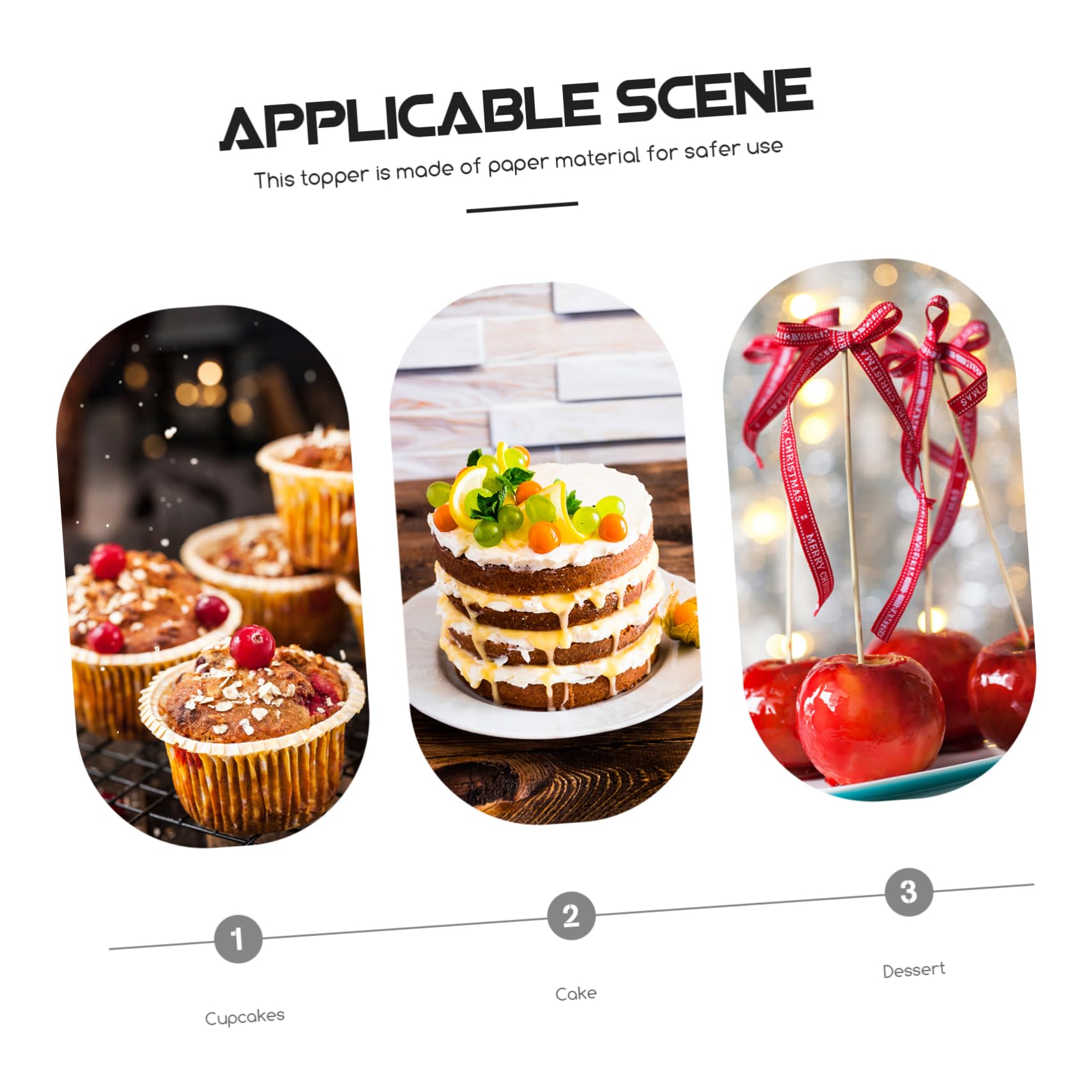 Ciieeo 3 Sätze Teiliges Kuchendekorationsset Für Muttertag Hochwertige Cupcake Topper Mit Blumenmotiven Für Backen Und Feiern Unvergessliche Schaffen 60 Stück * 3