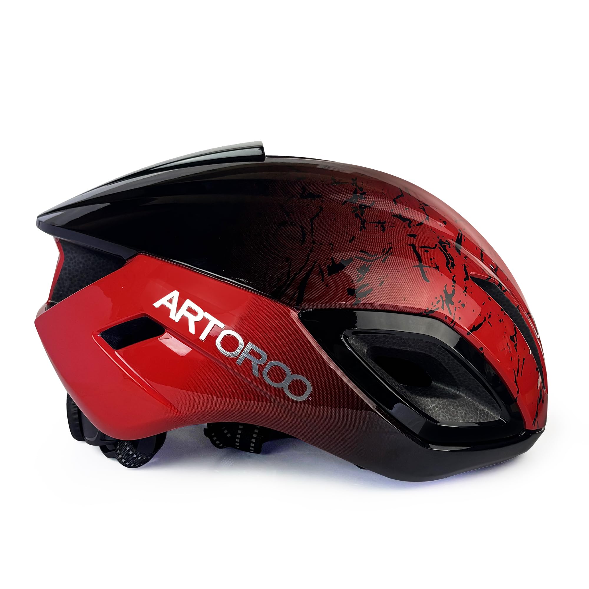 ARTOROO Adult Road Bike Helmet for Men Women, Lightweight Mountain Road Bicycle Cycling Helmet Adjustable for Mens (Black Red) : Sports & Outdoors