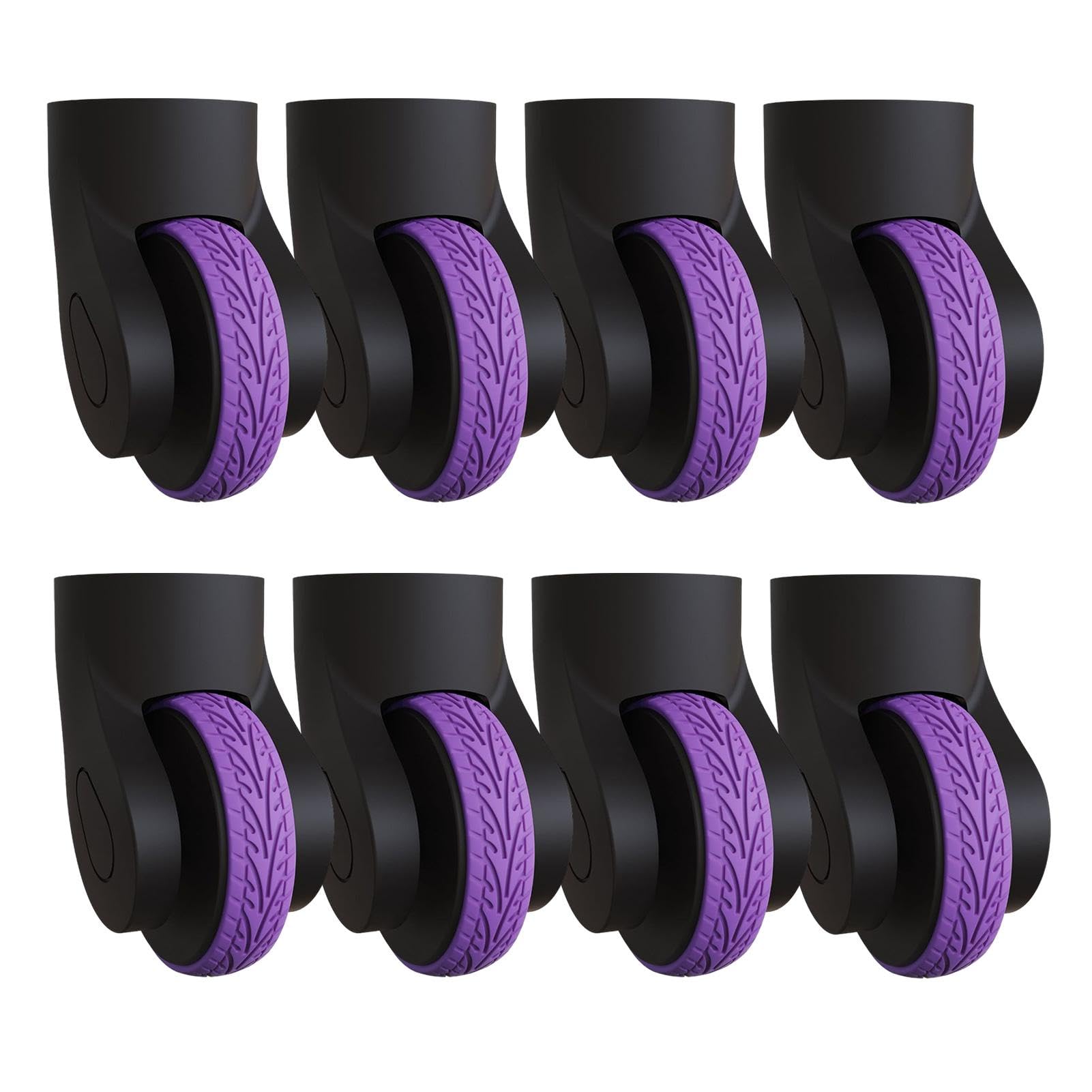 Protezione ruota bagaglio copriruota ruota bagaglio copertura ruote in | silicone 8 pezzi copertura protettiva in silicone per ruota filatore bagagli da viaggio, viola., Se référer au