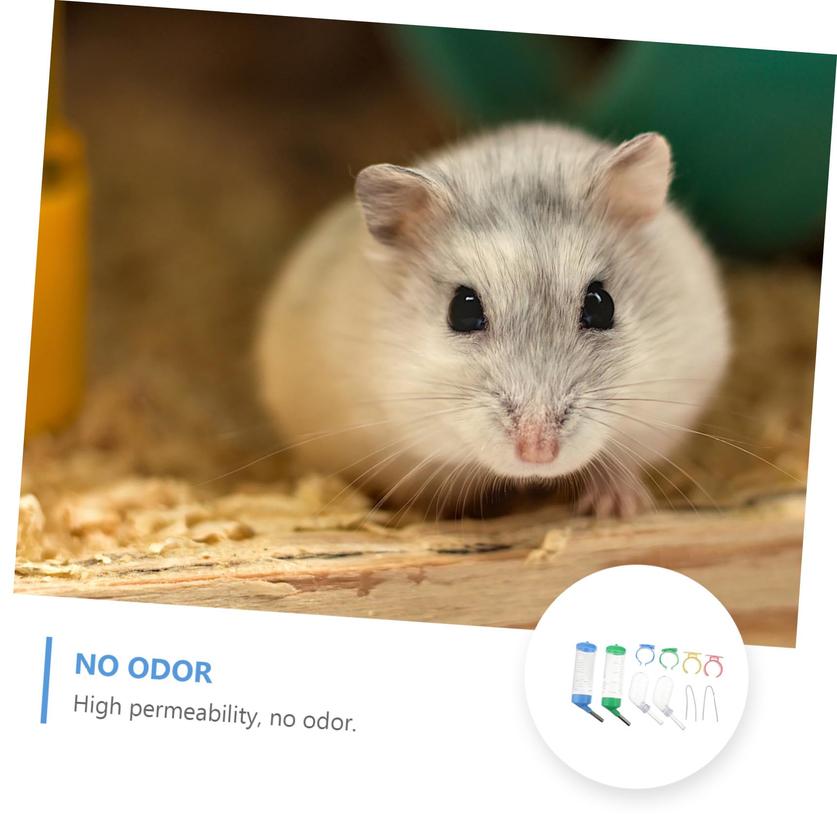 Housoutil 8piezas Botellas De Agua para Animales Bebedero De Hamster y Erizo Botellas De Agua Cabezal Diseño Antigoteo para Roedores y Pequeñas