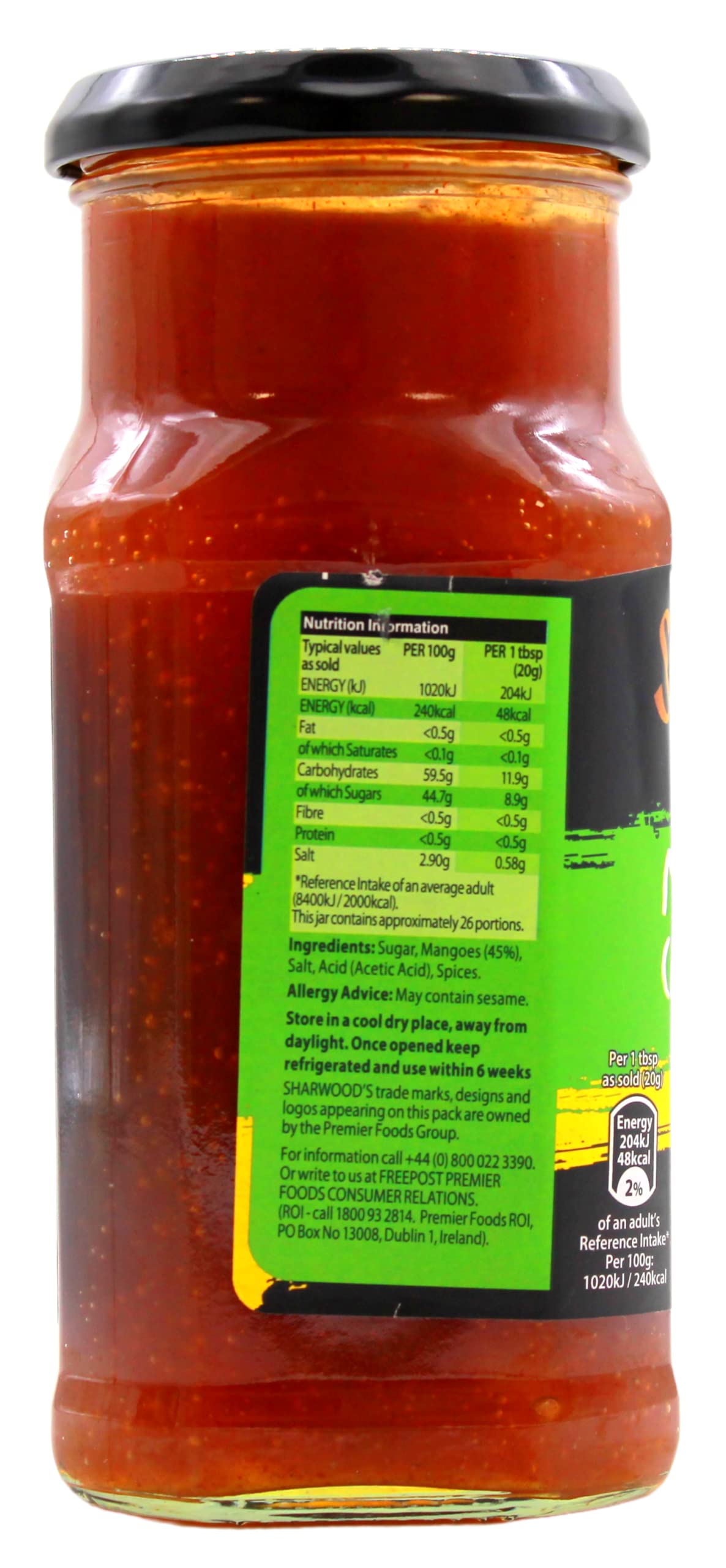 Sharwood's Mango Chutney, 6er Pack (6 x 530g)