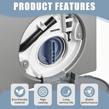 2pcs Drain Pump Fluff Filter for Bosch and Siemens Washing Machine | For Washing Machine XQG90-WM12P2691W Replacement Part Fits Multiple Models for WAB2021JPL WAE20060EP WAE20167ZA WAE2032 WAE20