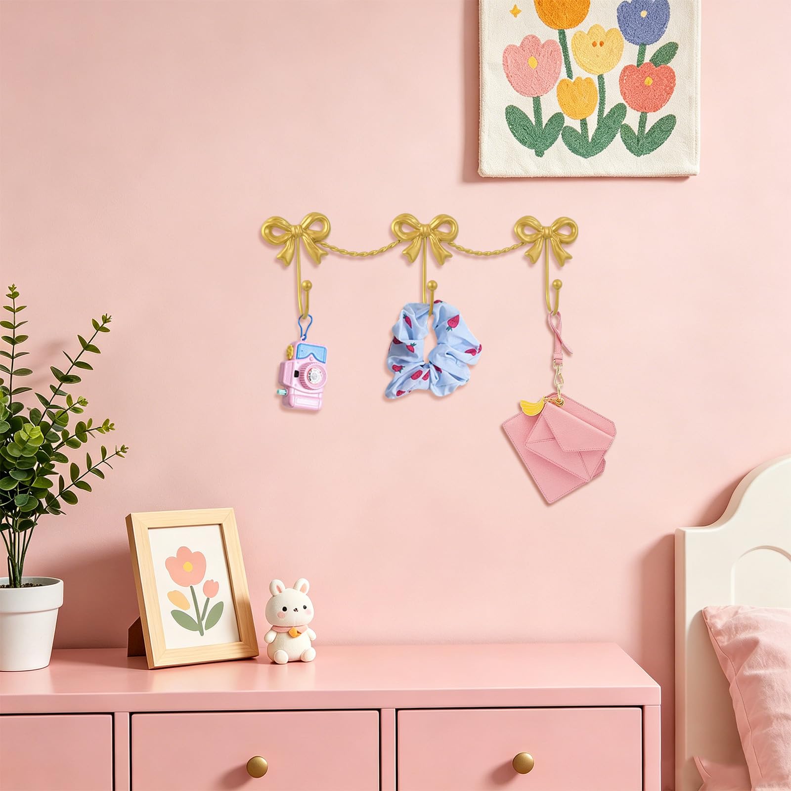 Ganci da parete decorativi dorati per appendere oggetti