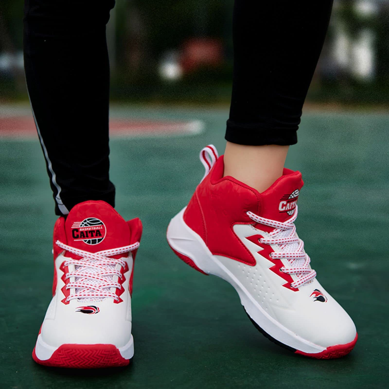 Chaussures de Basket pour Grand Enfant Adolescent, Antidérapantes Respirantes Confortables pour Garçons et Filles