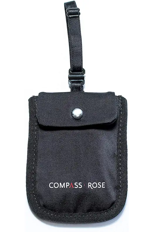 Compass Rose Anti-theft RFID Bra Wallet by Travel Fashion Girl