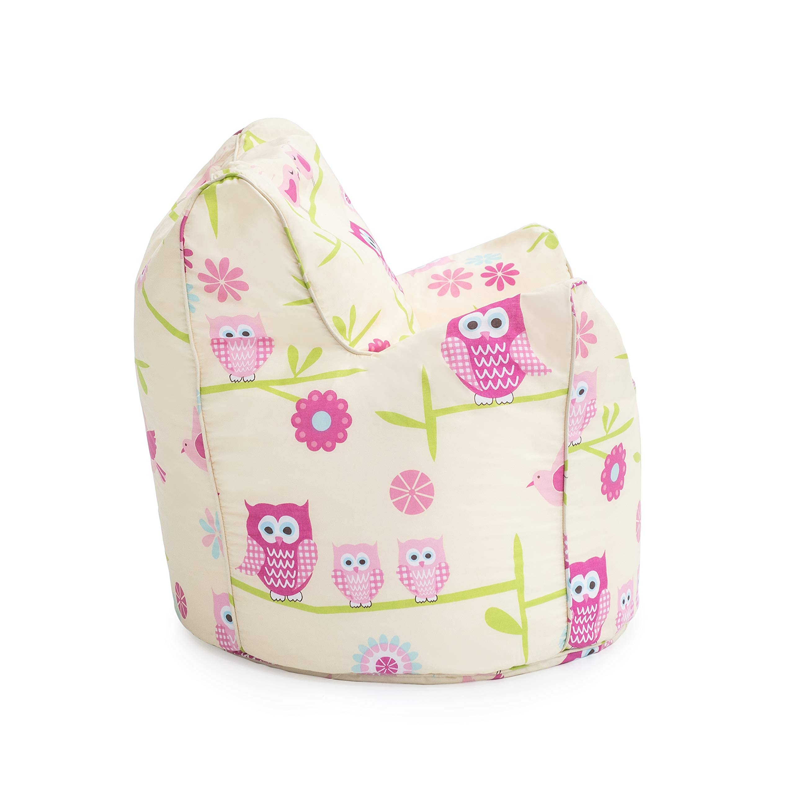 Ready Steady Bed Pouf pour enfant confortable ergonomique doux et sûr Motifs chouettes