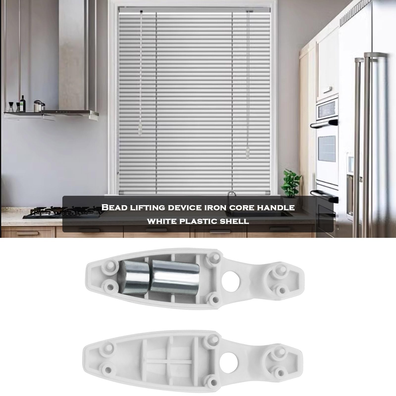 Poids De Chaîne Pour Stores - Lot De 4, Couleur Beige, 8x2,2x1,5 Cm - Compatible Stores Romains, Verticaux, Plissés - Accessoire Cordon De Traction