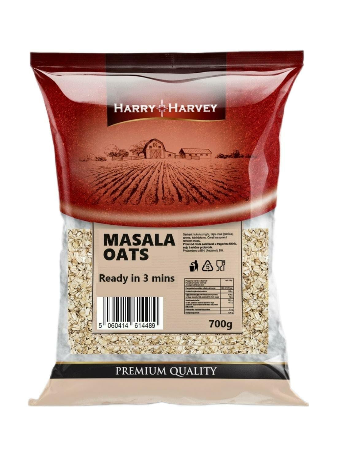 Masala Oats 700g, Great Snack, Lunch or Breakfast, Ready in 3 minutes, Desi Porridge, Indian Style Food