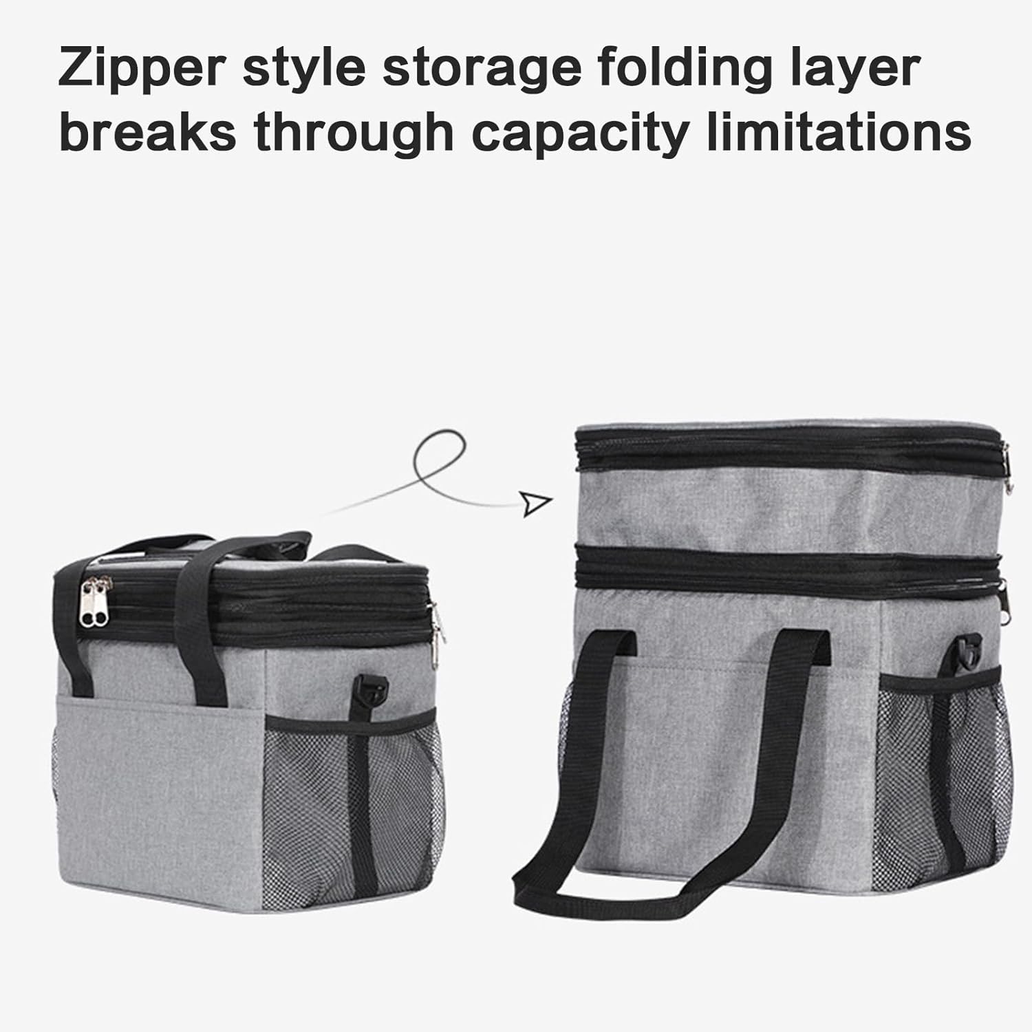 10/15/23L クーラーバッグ ランチボックス 大容量 保温バッグ 断熱 ピクニック 二重構造 ランチ 旅行用