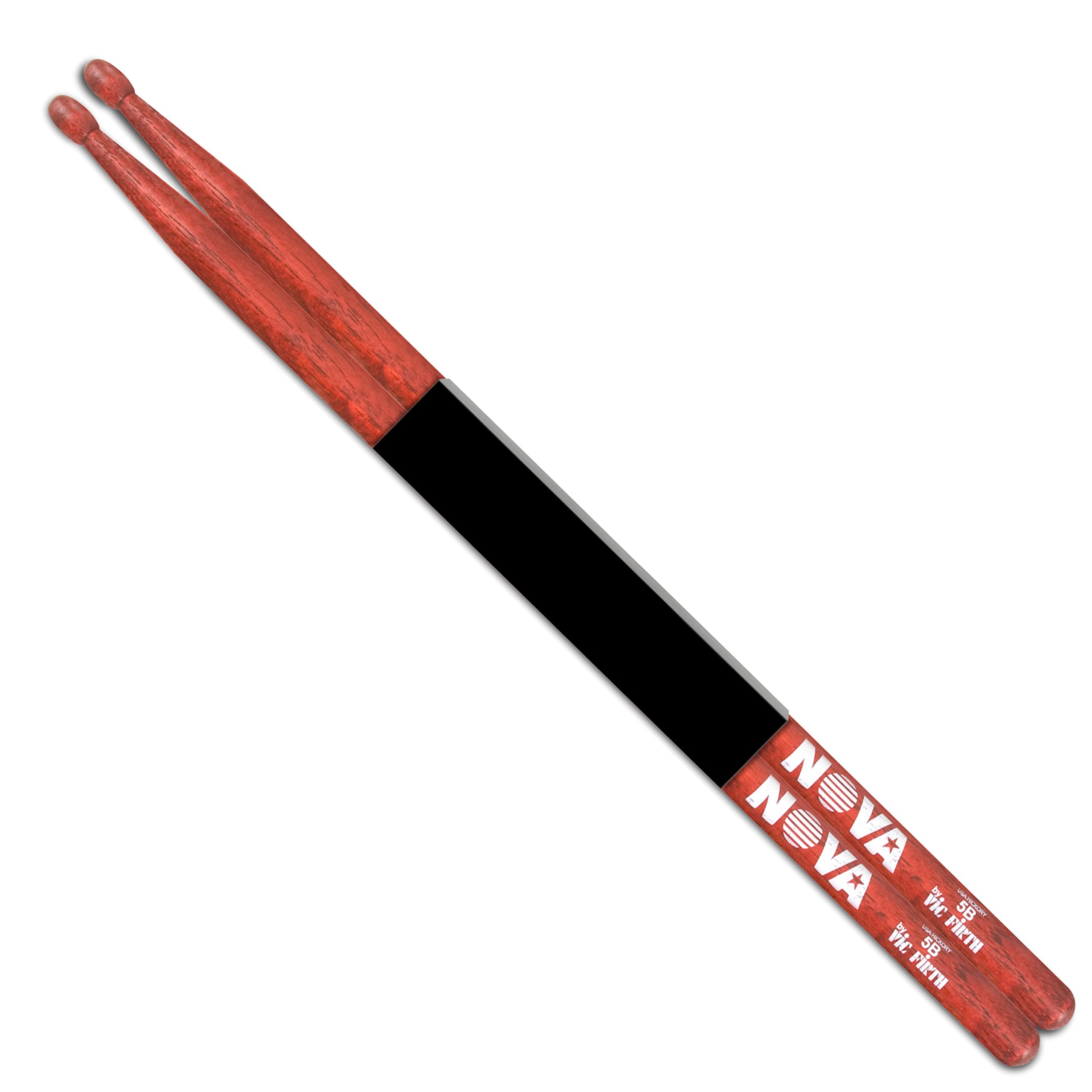 Vic FIrth - NOVA Drumsticks - 5B - Wood Tip - Red