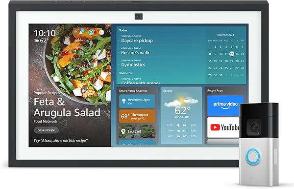 Echo Show 15 (newest model) with Ring Battery Doorbell Plus (newest model)