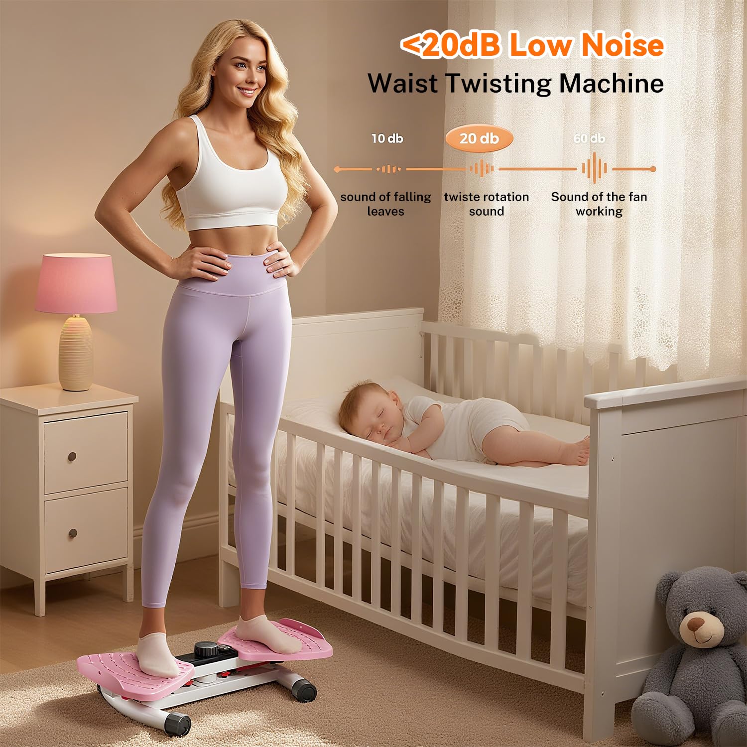 Twist Stepper,Planche Pilate,Twist Waist Board,Planches De Torsion Twist Board Power Twister Plateforme,Fitness à Domicile Exercice Abdominal Appareil d'Entraînement Les Abdominaux