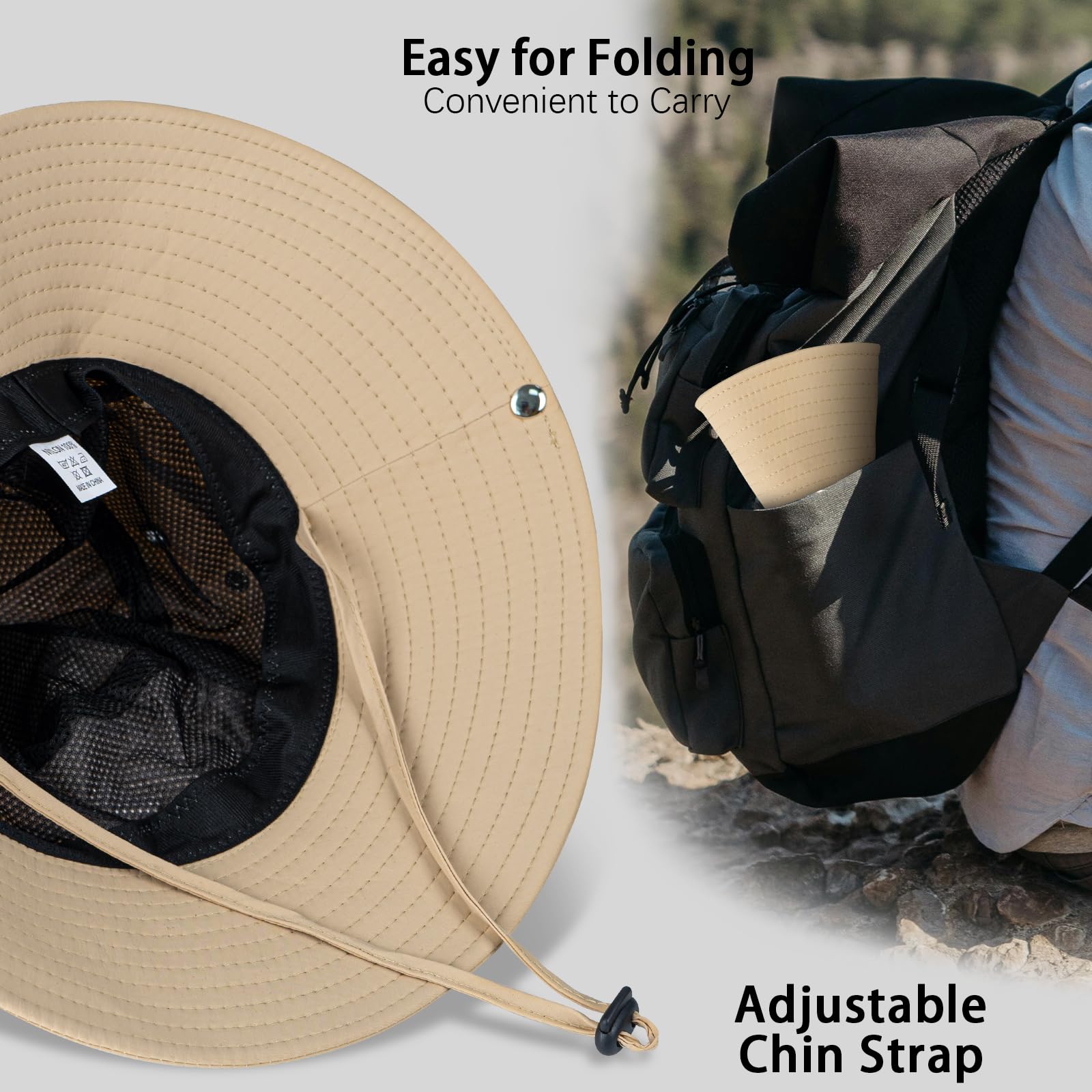 Snapklik.com : Sun Hats For Men Women Wide Brim Boonie Hat UPF 50 ...