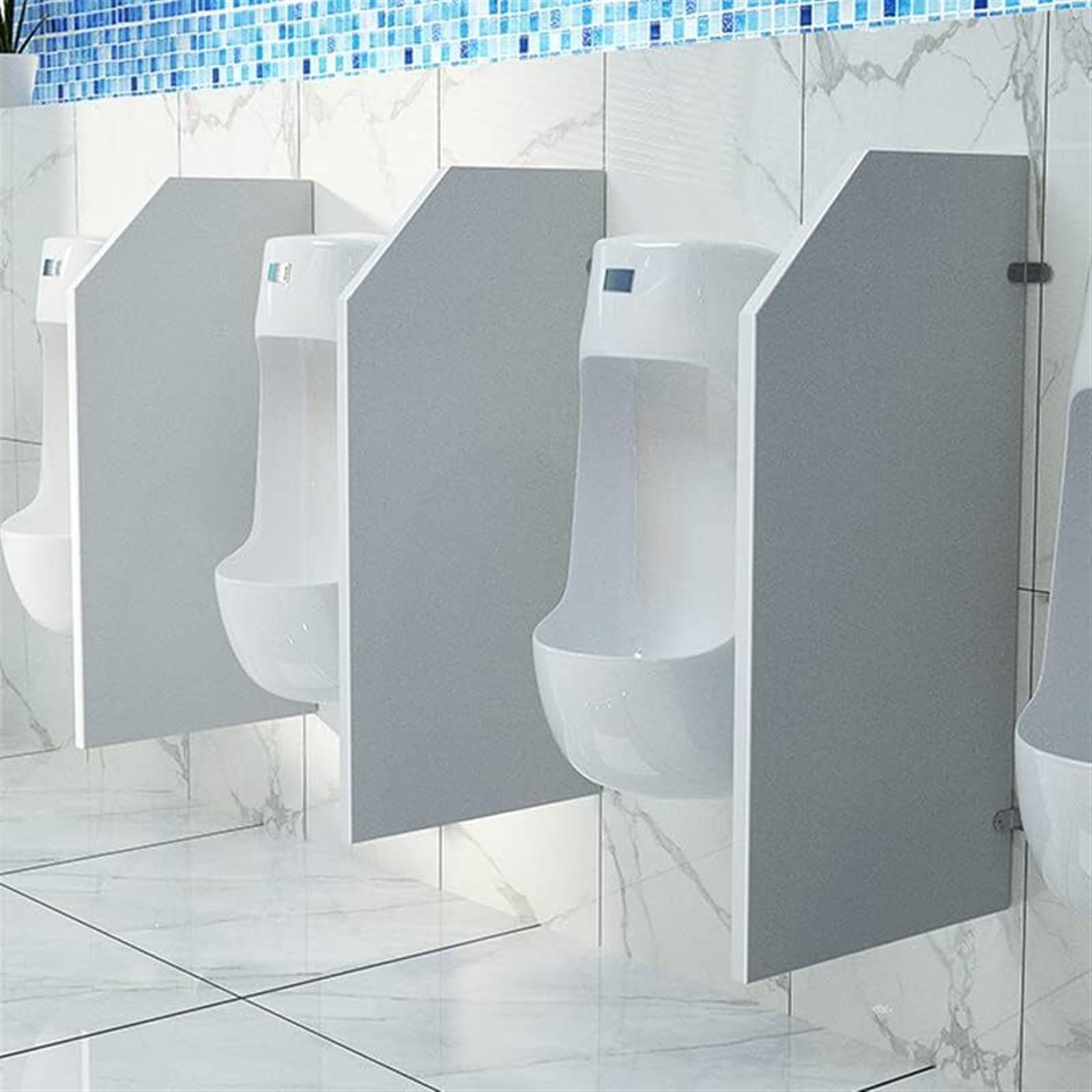 BKSXSOP Urinal Privacy Screen, Wall-Mounted Men's Divider Partition Baffle for Schools, Kindergartens, Malls, Public Places