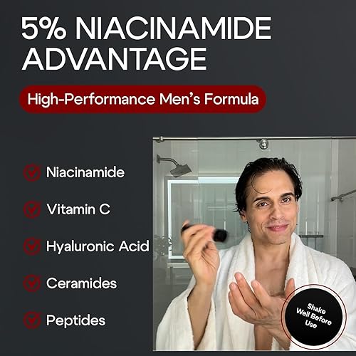 Miniatura 4 de Man Labs Titan - Suero facial antienvejecimiento para hombres, reduce la apariencia de líneas finas, manchas oscuras y arrugas, hidrata la piel seca