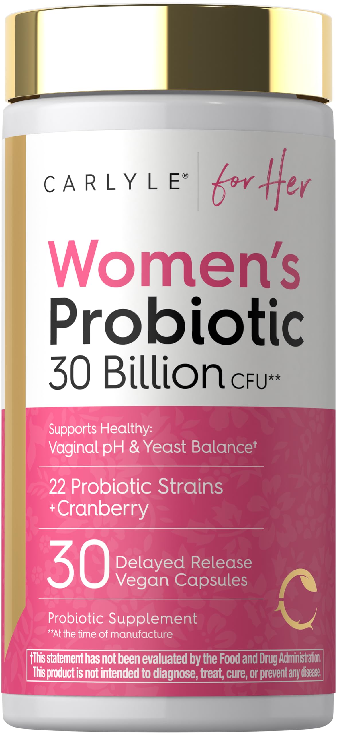 Carlyle Women's 30 Billion CFU Probiotic
