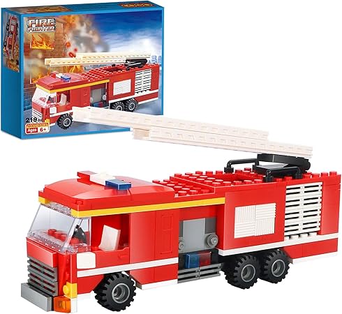 Cogo ブロック おもちゃ 消防車 積み木 知育 玩具 誕生日 プレゼント 男の子向き 219pcs Cg3611 6 ブロック おもちゃ