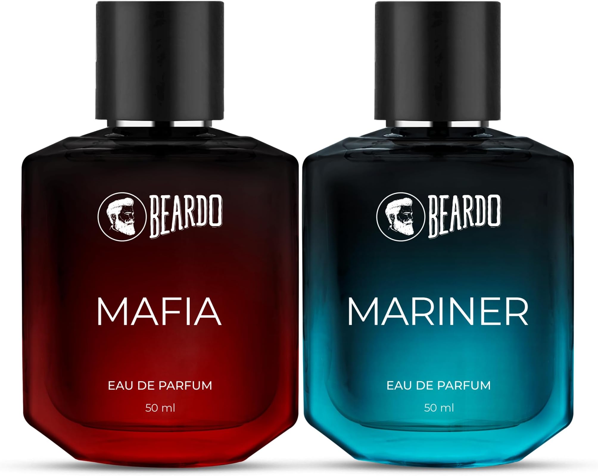 BEARDO Mariner Perfume & Mafia Perfume For Men (50ml x Pack of 2) | Spicy, Aqua, Fresh Notes Long Lasting Perfume | Date Night Perfume For Men