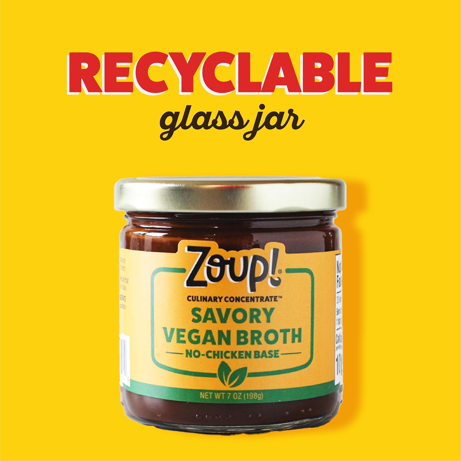 Zoup! Good, Really Good Savory No-Chicken Vegan Broth Culinary Concentrate, 6 Pack, 7 Oz Each