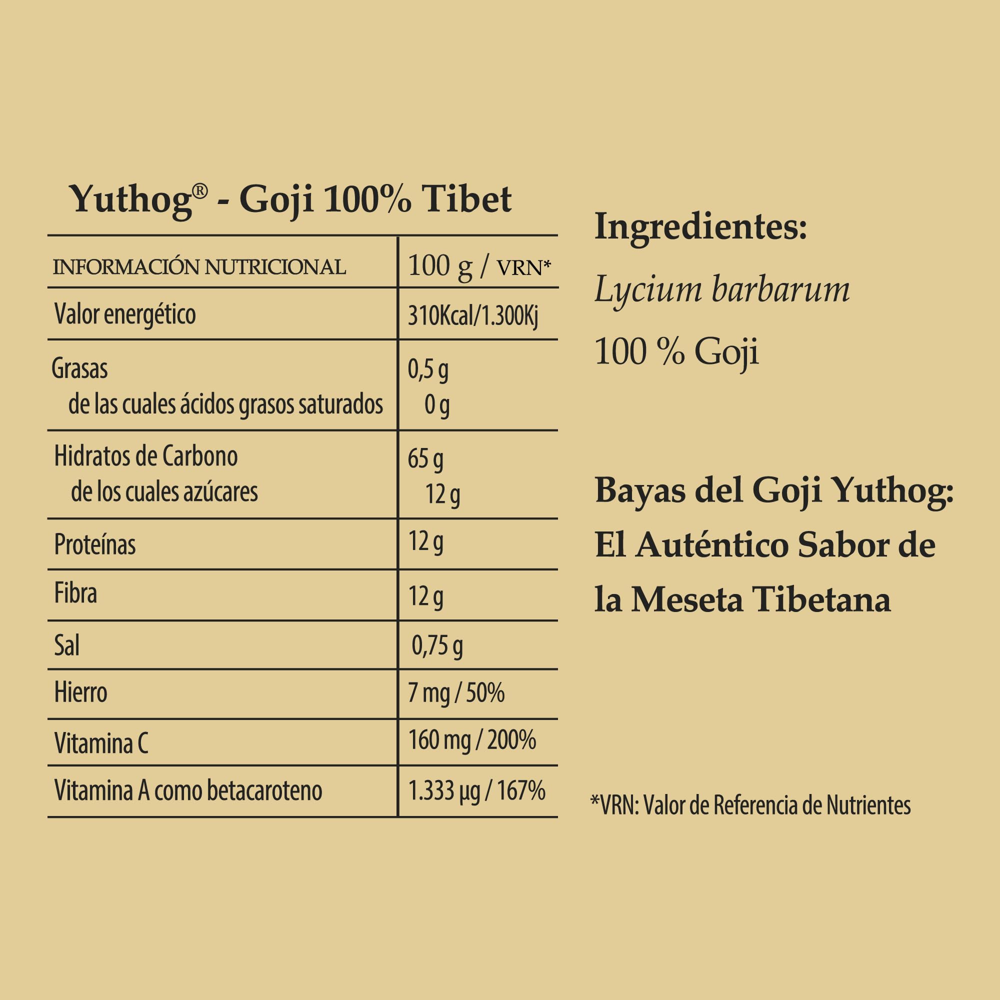 Bayas Goji Yuthog - 100% Tibetanas - 250 grs - Ricas en Vitaminas y Minerales - Recolectadas Artesanalmente - Variedad Lycium Barbarum - Energía y Vitalidad Natural - 100% Natural