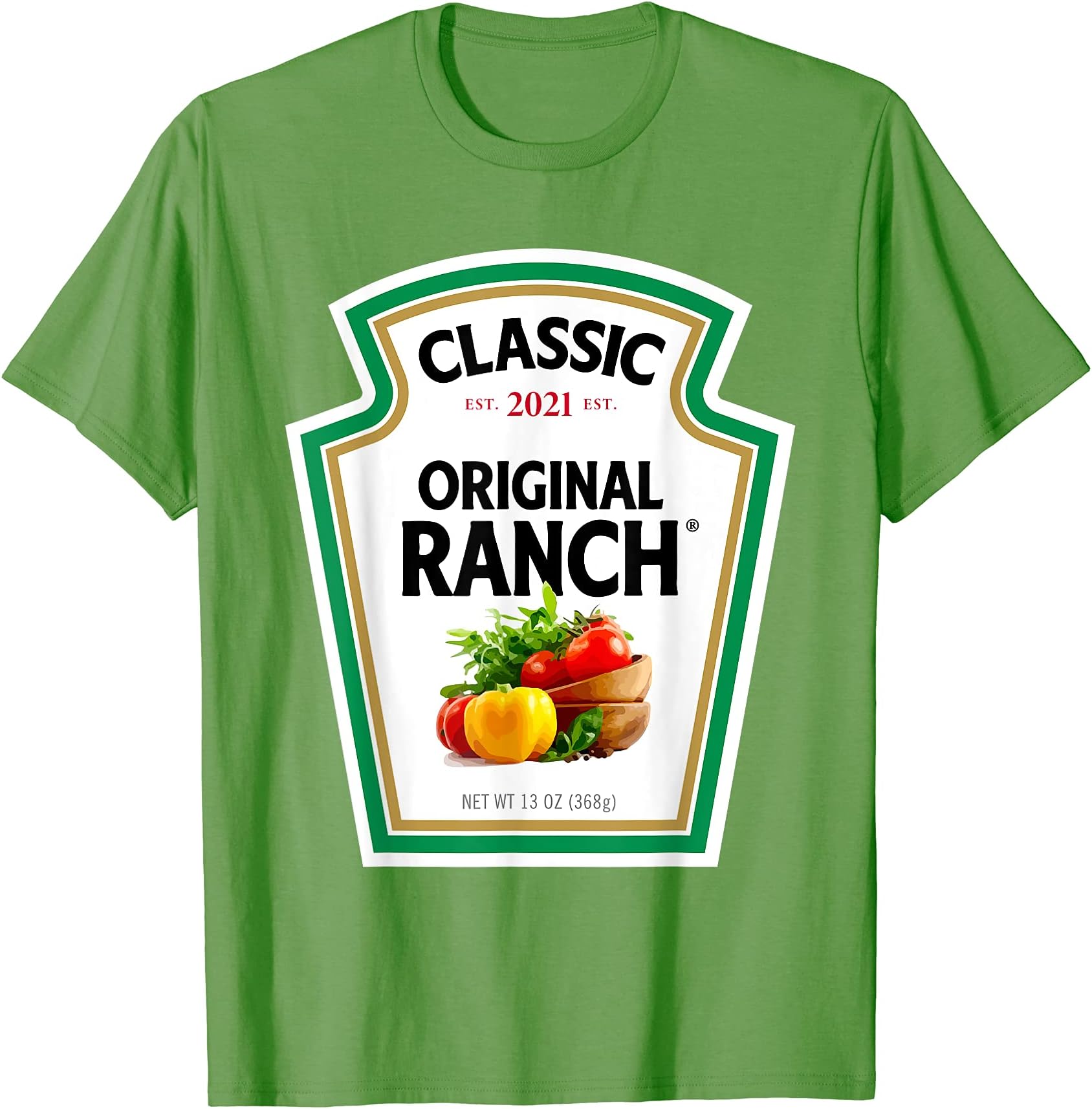 2021 Halloween Costumes for Couples ZajooRanch Sauce Green Salad Dressing Halloween Costume Matching T-Shirt