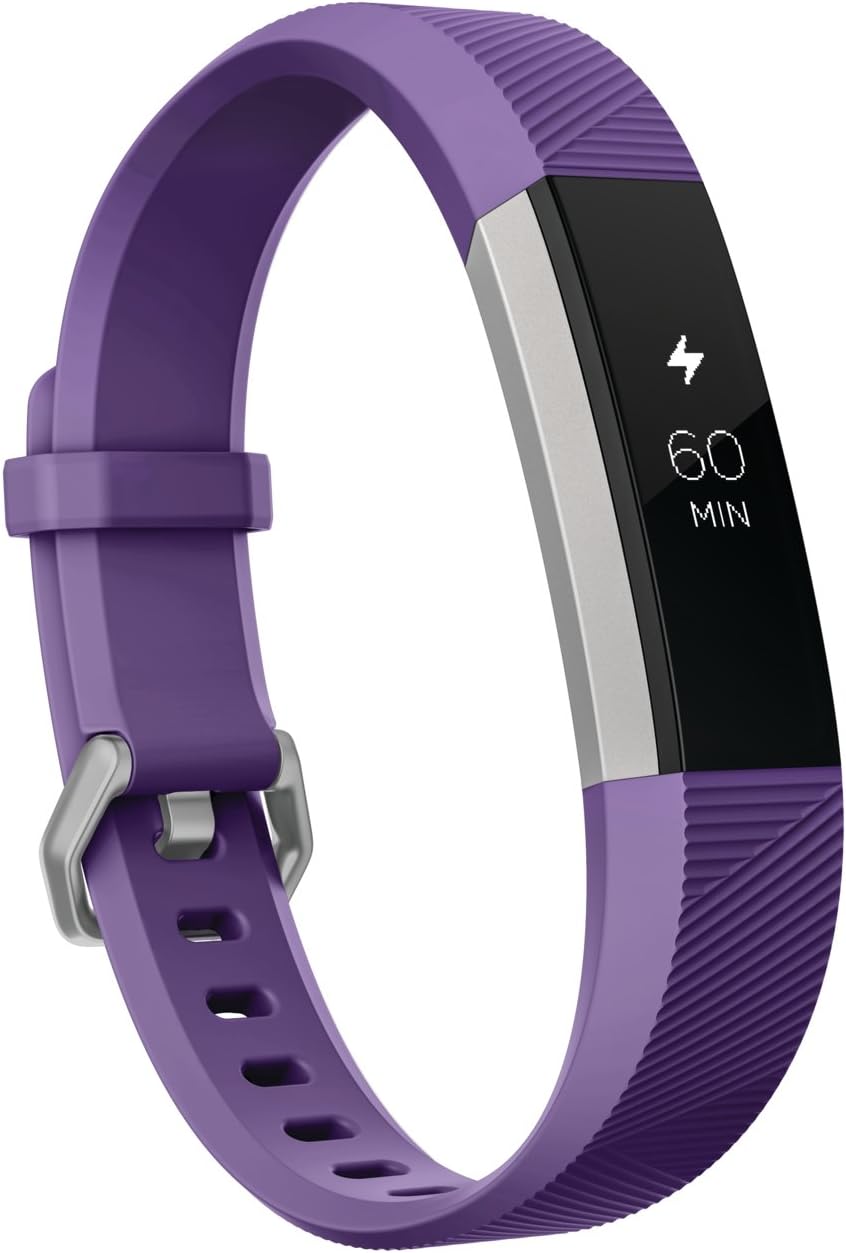 Fitbit Ace, Activity Tracker for Kids 8+, Power Purple / Stainless Steel, 1 Count