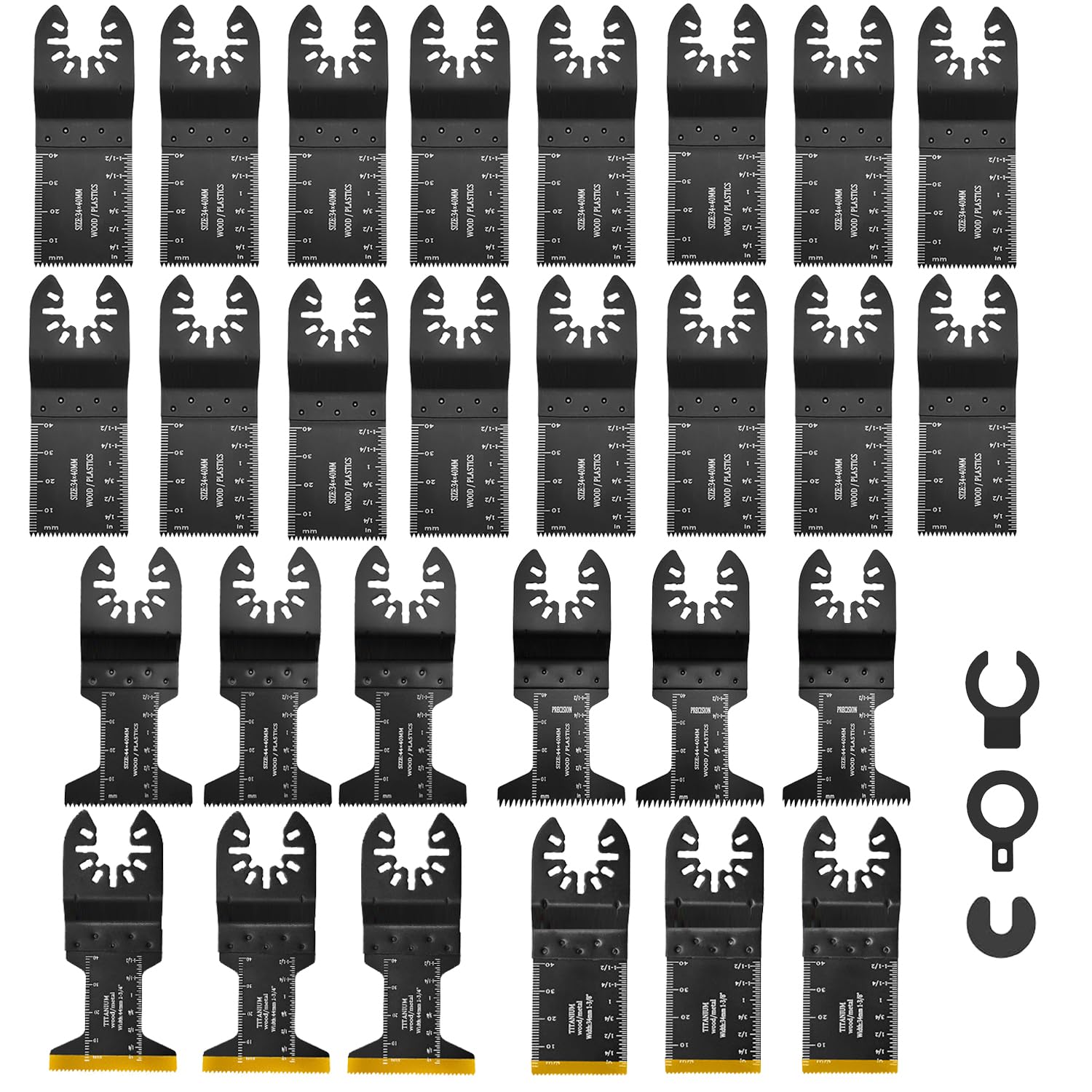 Set 3 Lame Per Utensile Multifunzione - Per Cemento, Piastrelle E Intonaco, Con Rivestimento In Carburo - Foto 6
