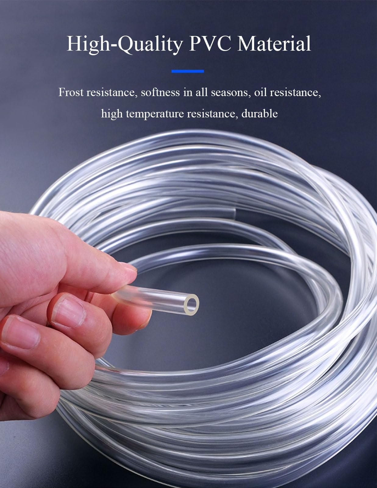 COYOUCO 20Mm ID Clear PVC Tubing, 5M Length Flexible Aquarium Tubing, Irrigation Tubing Hose, Plastic Tubing,20 * 25mm