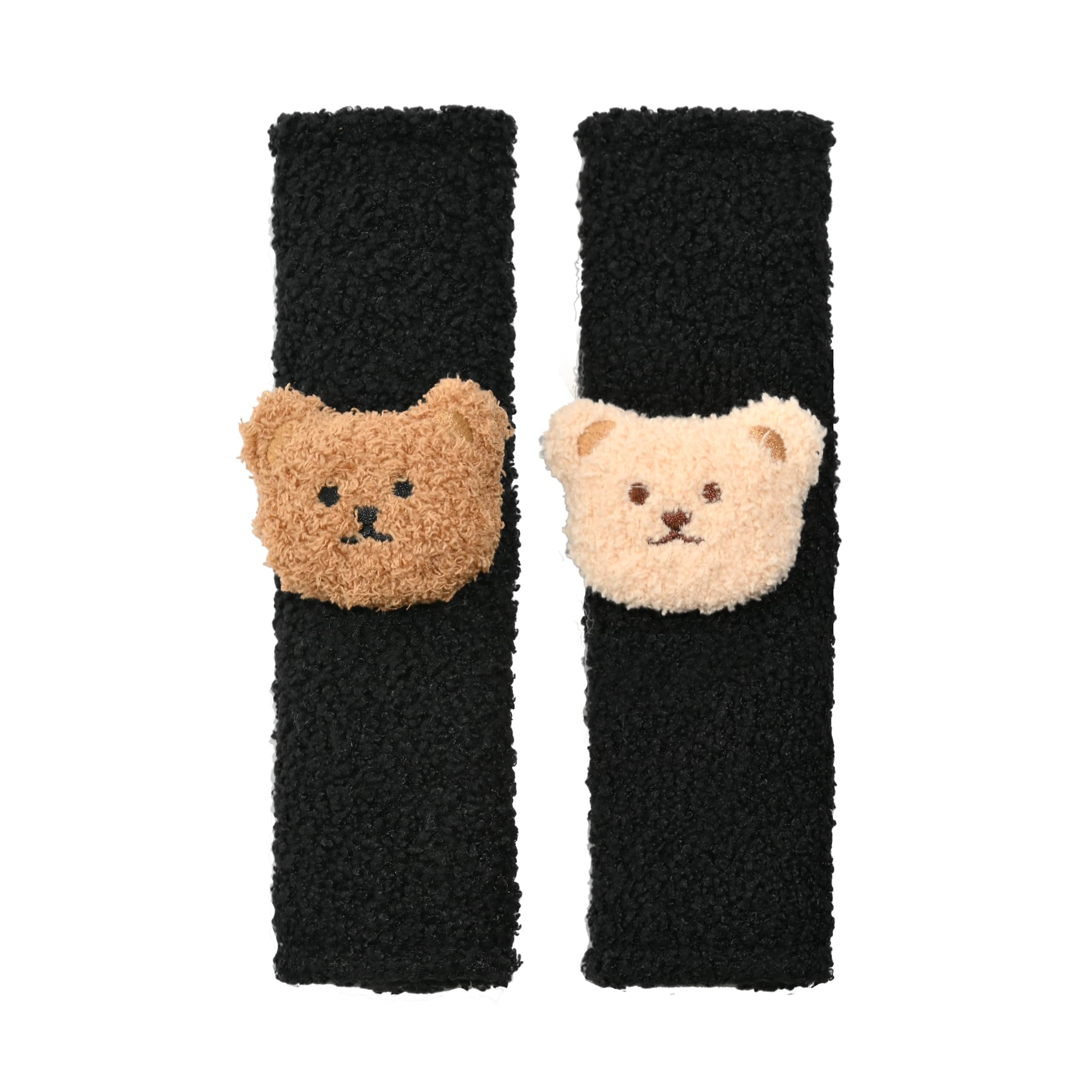 MOMOJULI 2 Seat Belt Cover Pad,Cute Shoulder Seatbelt Strap Cushion Plush Fluffy Covers for Kids or Adults