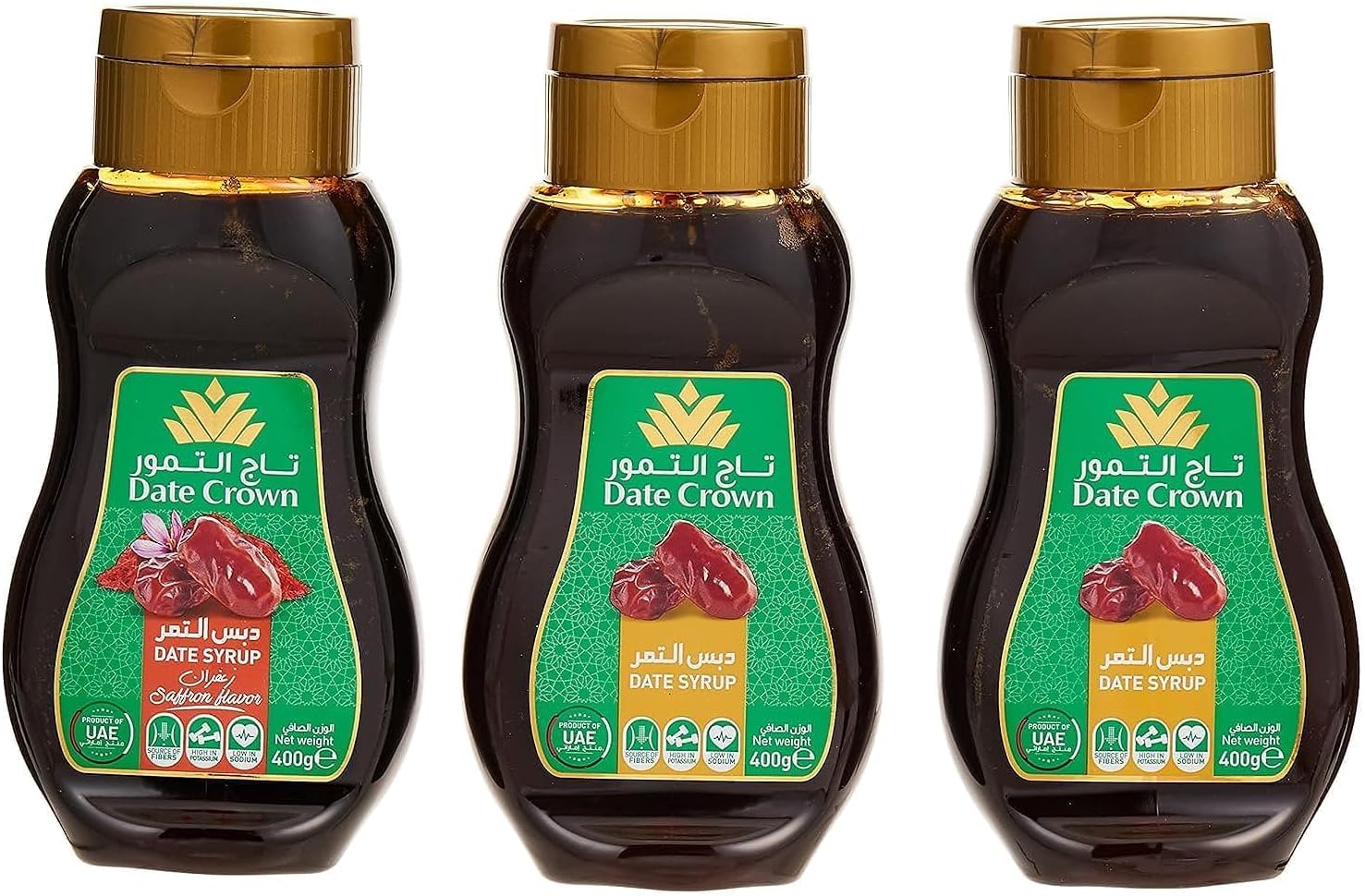 DATE CROWN Syrup Buy 2 Regular Get 1 Free Saffron, dark brown