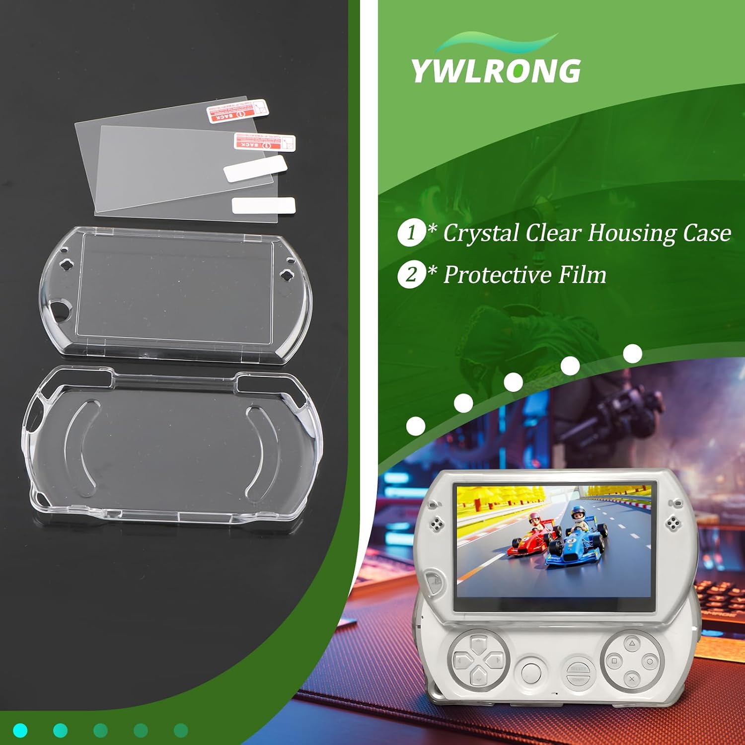 Transparent Hard Shell Case Cover for Sony PSP GO Protective Hard Clear Case Accessories Parts