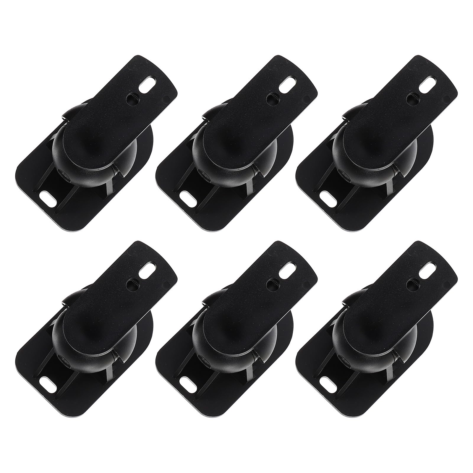 Supports Muraux pour Haut-Parleurs de Montage, Support pour Son Surround, Rotation et Inclinaison Réglables 20°, Lot de 6 Sets de Sets de Ensembles en ABS